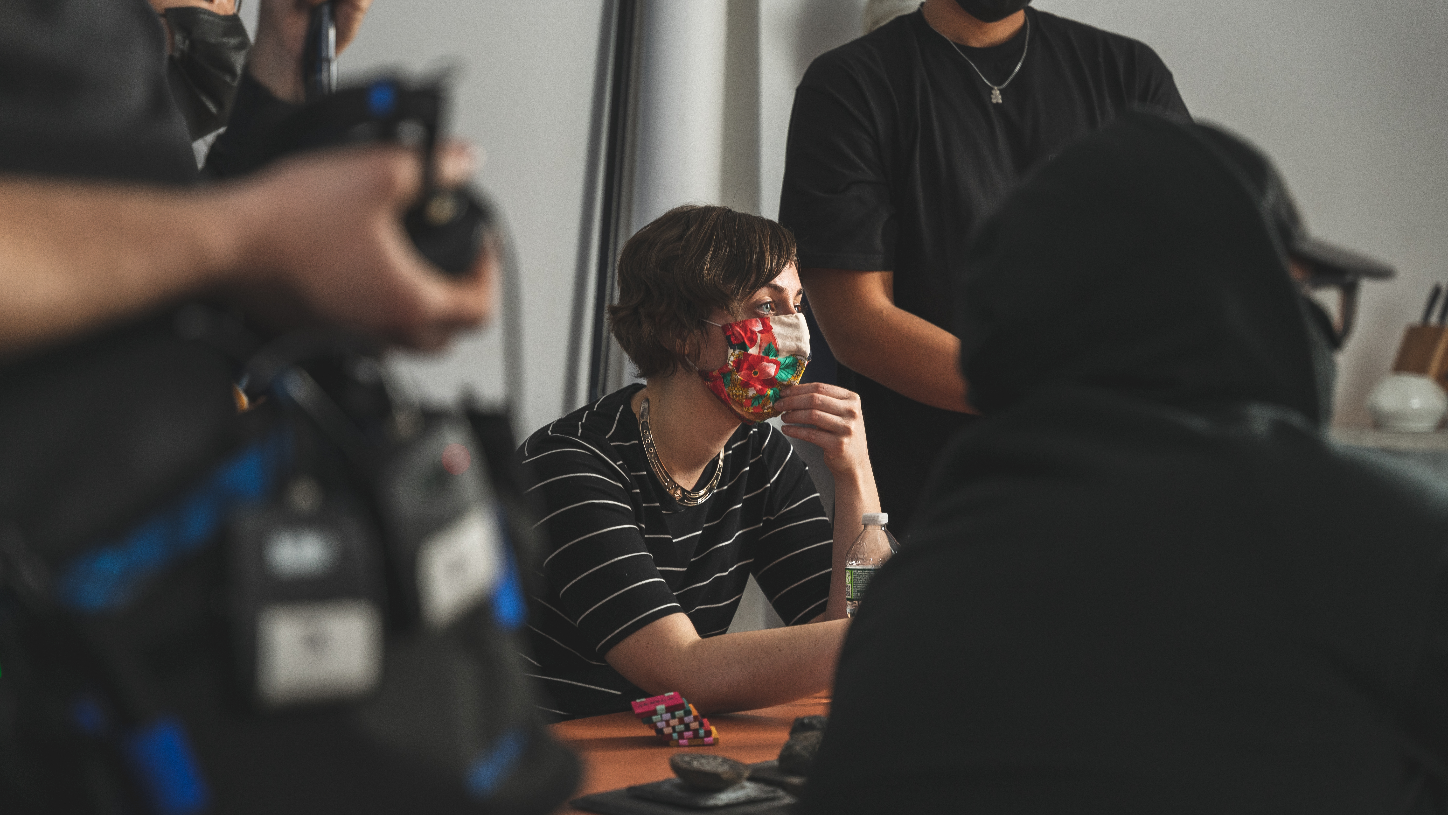 Director and crew on set